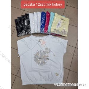 Tričko krátký rukáv dámské (S-XL) TURECKÁ MÓDA TMWG22G5689