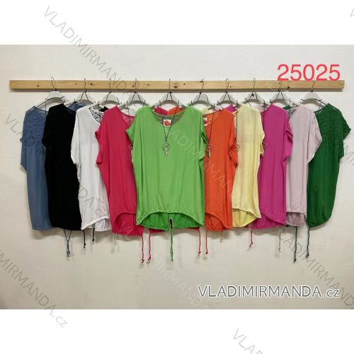 Hemdbluse 3/4 Ärmel (UNI XL-3XL) ITALIENISCHE MODA IM420486