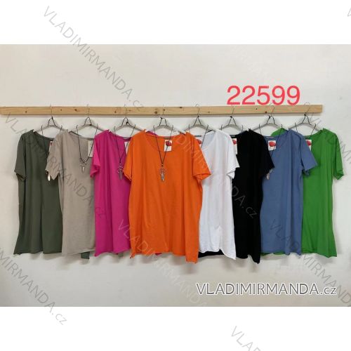 Hemdbluse 3/4 Ärmel (UNI XL-3XL) ITALIENISCHE MODA IM420486