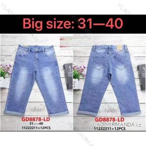 Rifle jeans dlhé dámske nadrozmer (31-40) GOURD GD22GD8878-LD