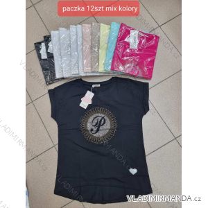 Tričko krátký rukáv dámské (S/M ONE SIZE) TURECKÁ MÓDA TMWG22G5315242