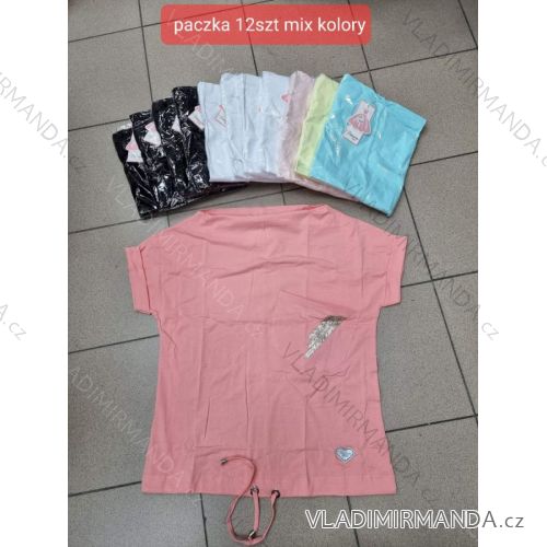 T-shirt short sleeve women (S / M ONE SIZE) TURKISH FASHION TMWG22G5687