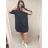 dress shirt extended 3/4 short sleeve women's stripe (uni S / M / L) ITALIAN FASHION IMD20179