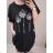 Šaty krátký rukáv dámská nadrozměr (3XL/4XL/5XL ONE SIZE) ITALSKá MóDA IM422502LH/DUR smaragdová 3XL/XL