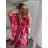 Women's Short Sleeve Butterfly Dress (S / M ONE SIZE) ITALIAN FASHION imwe221179 S/M black