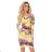 13-138 Sports dress with pockets - colorful leopard pattern