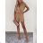 Overall Sommer kurz elegant Kurzarm Damen (S / M ONE SIZE) ITALIAN FASHION IMD22498