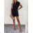 Overall Sommer kurz elegant Kurzarm Damen (S / M ONE SIZE) ITALIAN FASHION IMD22498