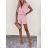Overall Sommer kurz elegant Kurzarm Damen (S / M ONE SIZE) ITALIAN FASHION IMD22498