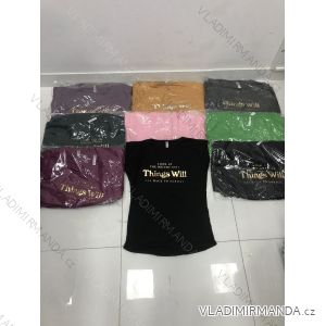 Tričko krátky rukáv dámske (M-XL) TURECKÁ MÓDA TMWG22GYA0257