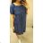 Denim short summer dress straps women (uni s / l) ITALIAN FASHION IM720103