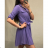 Dress shirts long 3/4 sleeve ladies with pocket thin (uni sl) ITALIAN Fashion IM318335 S / M / L Blue night