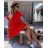 Dress oversize short sleeve womens (UNI S-L) ITALIAN FASHION IMD20187 black L / XL