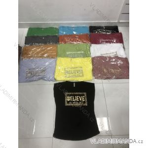 Tričko krátky rukáv dámske (M-XL) TURECKÁ MÓDA TMWG22GYA0275