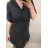 Kleid Oversize Kurzarm Damen (4XL/5XL ONE SIZE) ITALSKÁ MÓDA IM422026