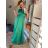 Women's long satin dress with variable binding summer (S / M / L ONE SIZE) ITALIAN FASHION IMM2250677