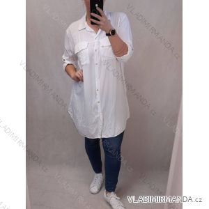 Šaty košilové letní dámské proužek (L/XL ONE SIZE) ITALSKá MóDA IM4211852
