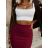 Rock kurze Frauen Sommer (uni s / m) italienische Mode IM119162 schwarz S/M