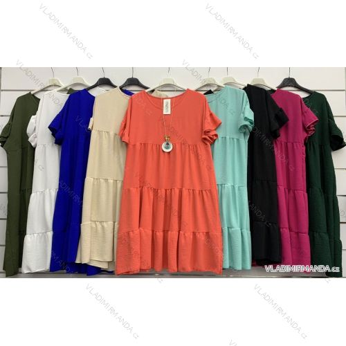 Dress with 3/4-sleeve ladies pocket (uni sl) ITALIAN Fashion IM3181746
