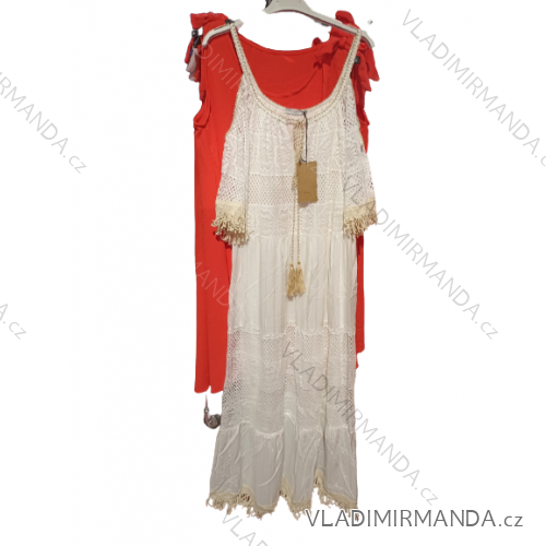 Women's long lace dress on straps (S / M ONE SIZE) ITALIAN FASHION IMH22157