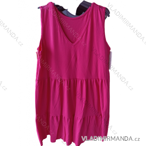 Women's Sleeveless Cotton Summer Dress (S / M / L ONE SIZE) ITALIAN FASHION IMH22170