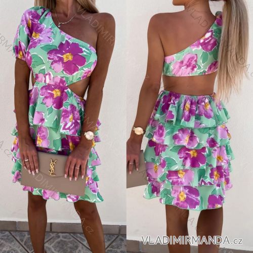Women's Chiffon Elegant Long Sleeve Dress (S / M ONE SIZE) ITALIAN FASHION IMWG222081