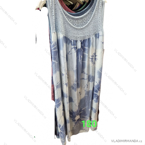 Šaty letní dlouhé indické bez rukávu dámské nadrozměr (L/XL/2XL ONE SIZE) INDICKÁ MóDA MA822007