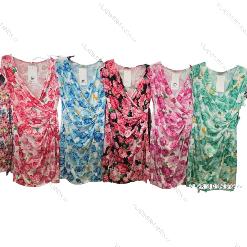 Šaty krátke letné IceCool bez rukávov dámske (S / M ONE SIZE) TALIANSKÁ MÓDA IMM22699