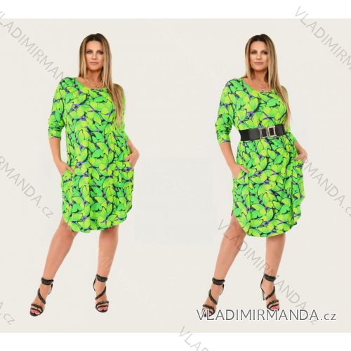 Kurzarmkleid für Damen in Übergröße (L-3XL) POLISH FASHION PMF20013