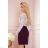 375-1 Body / Bluse mit Umschlagausschnitt - beige mit Tupfen