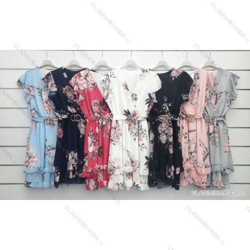 Summer short sleeve summer dress (S / M ONE SIZE) ITALIAN FASHION IMWY21019