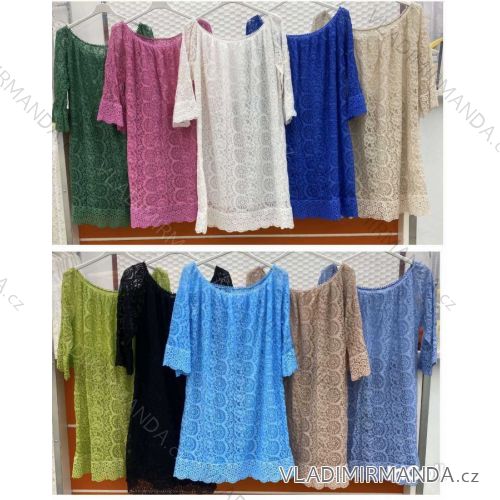 Women's Cotton Short Sleeve Women's Plus Size (XL / 2XL ONE SIZE) ITALIAN FASHION IMWC222135