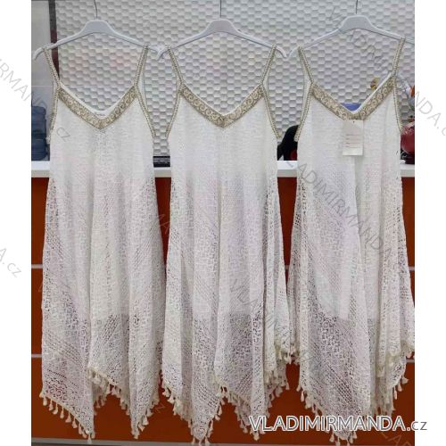 Women's Lace Summer Dress Straps (S / M / L ONE SIZE) ITALIAN FASHION IMWC222150