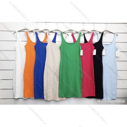 Šaty letní elegantní krátký rukáv dámské (S/M/L ONE SIZE) ITALSKÁ MÓDA IMWK221581