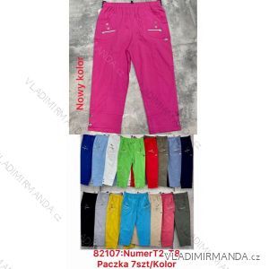 Kalhoty strečové krátké dámské nadrozměr (42-54) POLSKÁ MODA PMWT82107