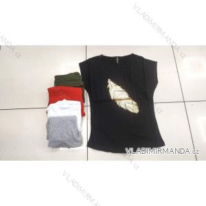 Tričko krátky rukáv dámske (M-XL) TURECKÁ MÓDA TMWG22GYA0469