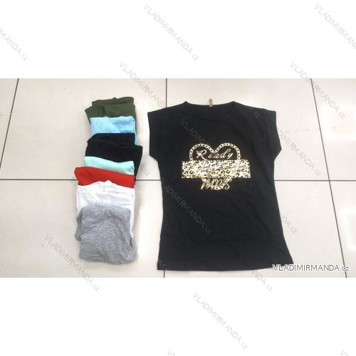 Tričko krátký rukáv dámské (M-XL) TURECKÁ MÓDA TMWG22GYA0170