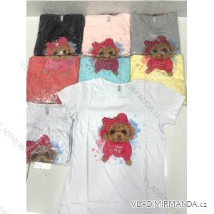 Tričko krátký rukáv dámské (M-XL) TURECKÁ MÓDA TMWG22GYA0170