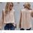Halenka elegantní bez rukávu dámská (S/M ONE SIZE) ITALSKÁ MÓDA IMWY22095