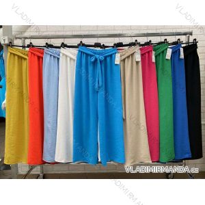 Kalhoty dlouhé letní dámské (S/M ONE SIZE) ITALSKÁ MÓDA IMWOP22OP0326