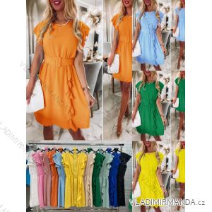 Women's Short Sleeve Summer Dress (S / M ONE SIZE) ITALIAN FASHION IMWOP22OP0331