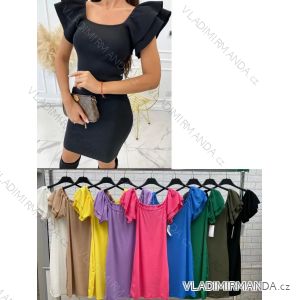 Women's Short Sleeve Summer Dress (S / M ONE SIZE) ITALIAN FASHION IMWOP22OP0331