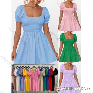 Women's Short Sleeve Summer Dress (S / M ONE SIZE) ITALIAN FASHION IMWOP22OP0331