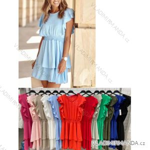 Šaty letní krátký rukáv dámské (S/M ONE SIZE) ITALSKÁ MÓDA IMWOP22OP0227