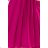 350-7 ALIZEE - chiffon dress with a binding - color fuchsia