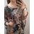 Tunika krátký rukáv dámská nadrozměr (XL/2XL/3XL ONE SIZE) ITALSKÁ MÓDA IM422397/DURrůžovátm.