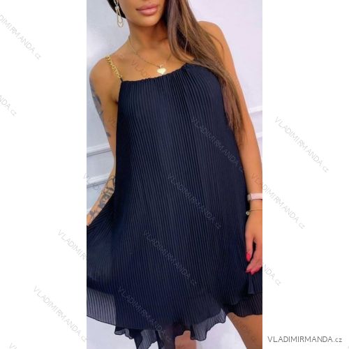 Šaty letní na ramínka dámské (S/M/L ONE SIZE) ITALSKÁ MÓDA IMWC222488