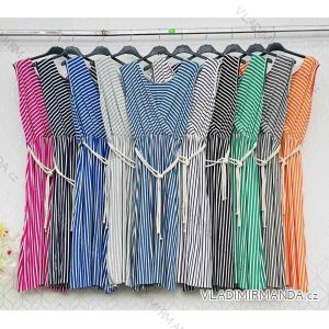 Šaty letní strečové bez rukávu dámské (S/M/L ONE SIZE) ITALSKÁ MÓDA IMWC222490