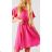 Women's Chiffon Summer Short Sleeve Dress (S / M ONE SIZE) ITALIAN FASHION IMWC222498
