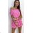 Women's Short Sleeve Summer Dress (S / M ONE SIZE) ITALIAN FASHION IMWG222555